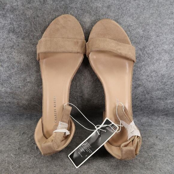 Charles Albert Shoes Womens 10 Pump Sandals Block Heel Ankle Strap Fashion Wide - Picture 9 of 15